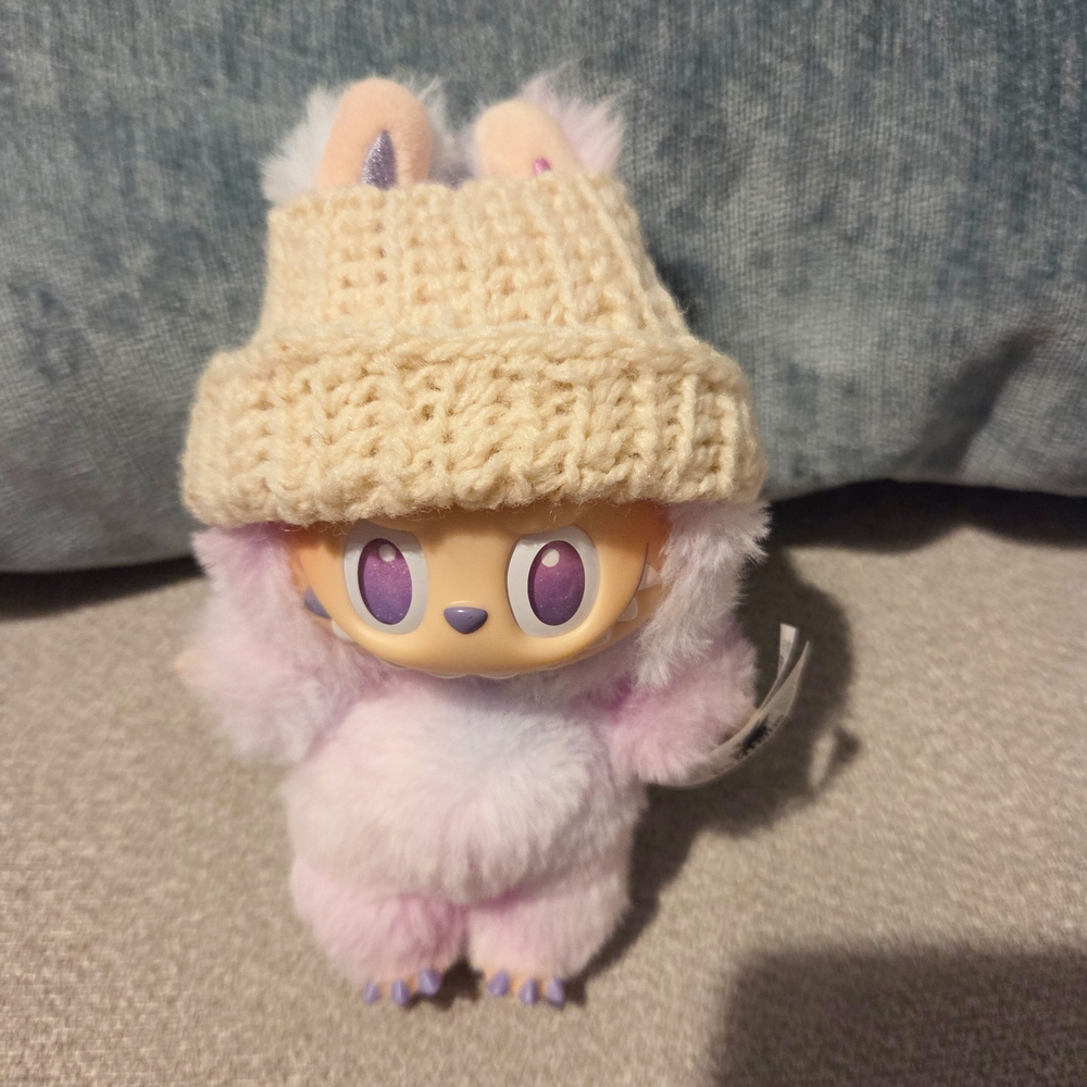 White Beanie Hat For Your Labubu